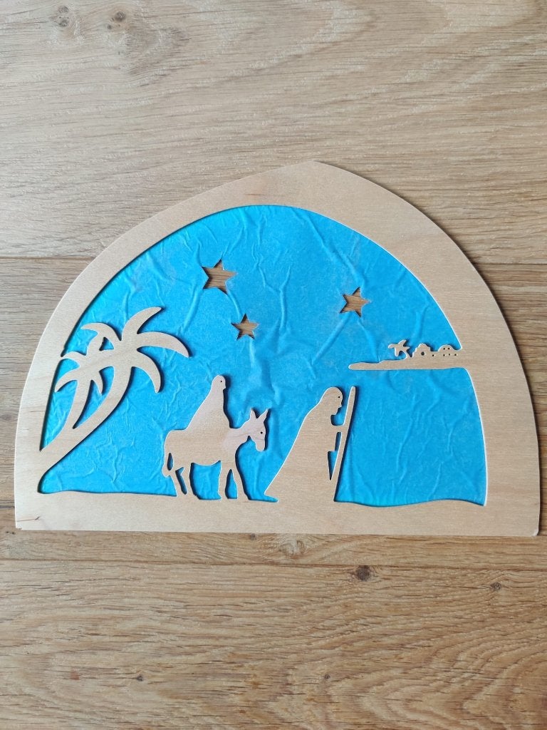 Silhouet De Noest Advent, Ophalen, Gebruikt, Wanddecoratie