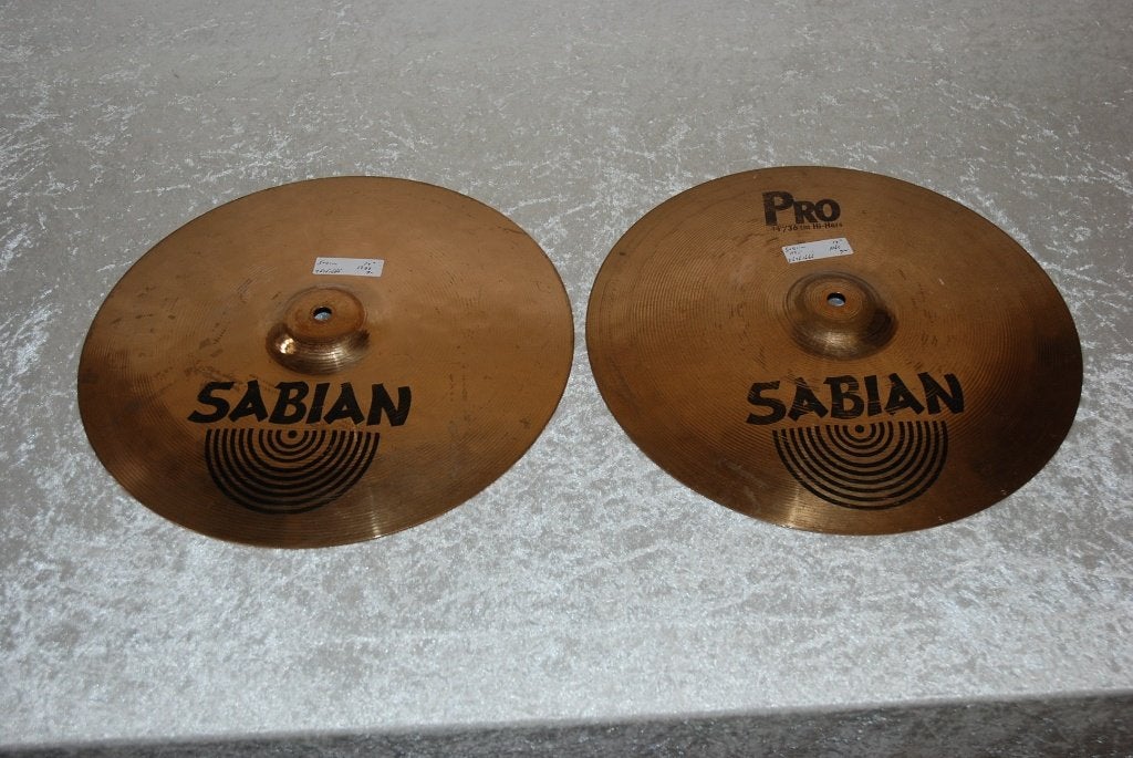 Sabian B8 pro hihat bekkens 1165/1299gr 14 inch <26261666>, Sabian, Gebruikt, ., Drums of Percussie