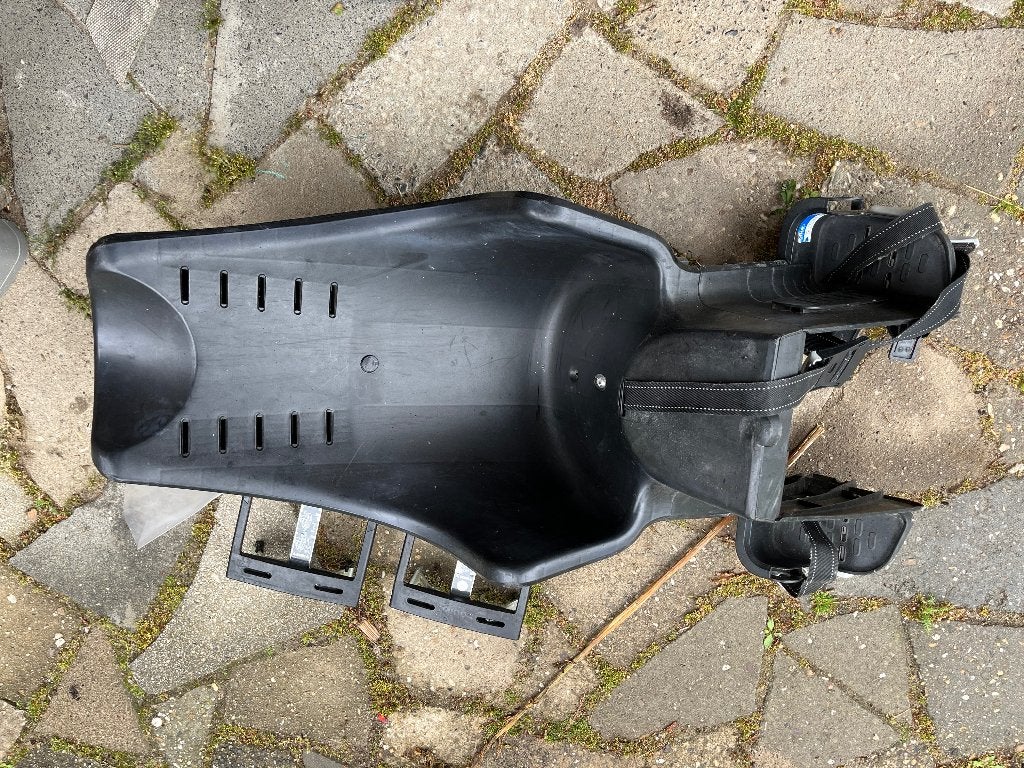 Fiets achterzitje bobike + 2 adapters, Ophalen, Gebruikt