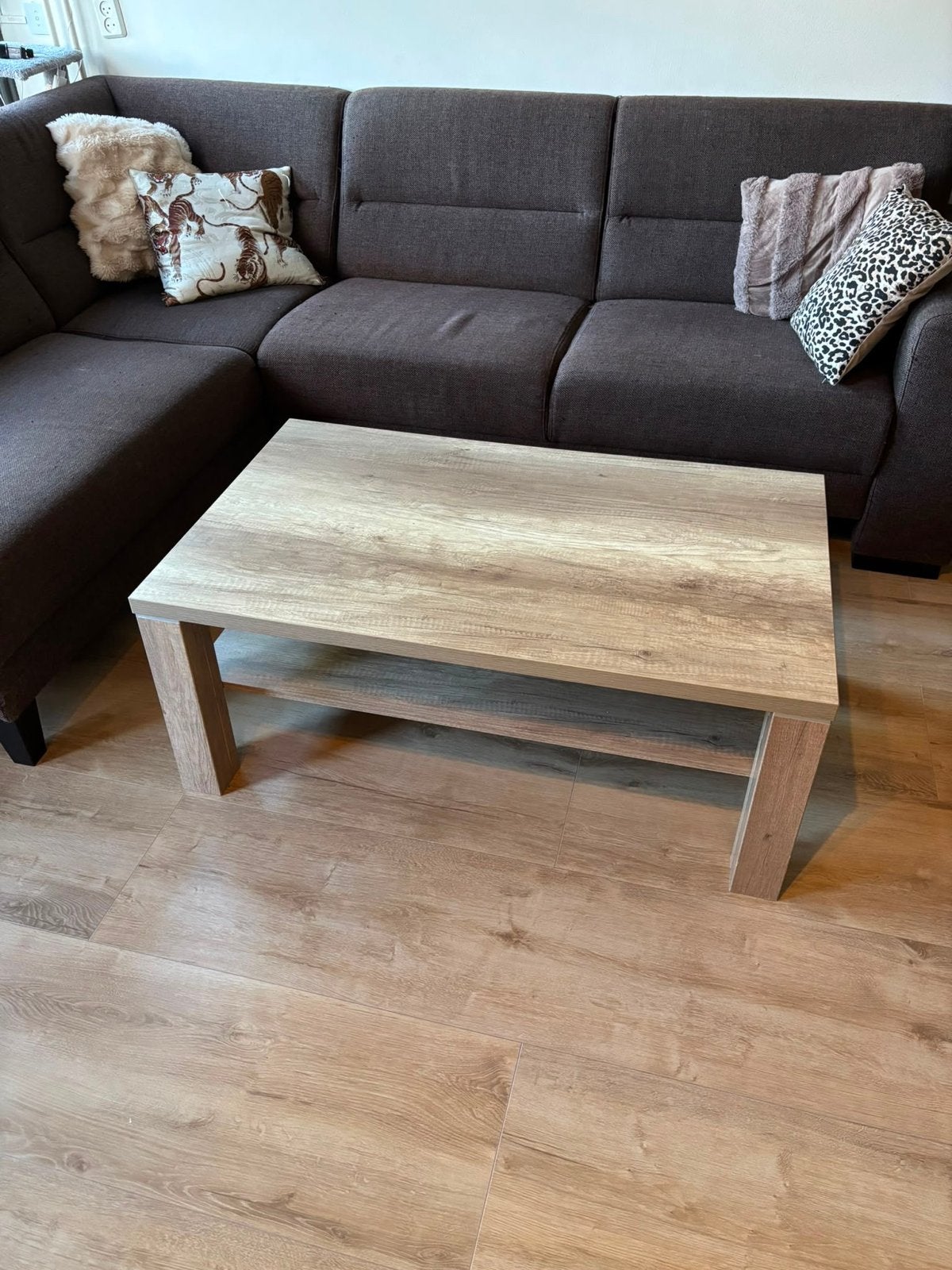 Salontafel met opbergruimte, houtkleur, Ophalen, Gebruikt, 100 tot 150 cm, 50 tot 100 cm