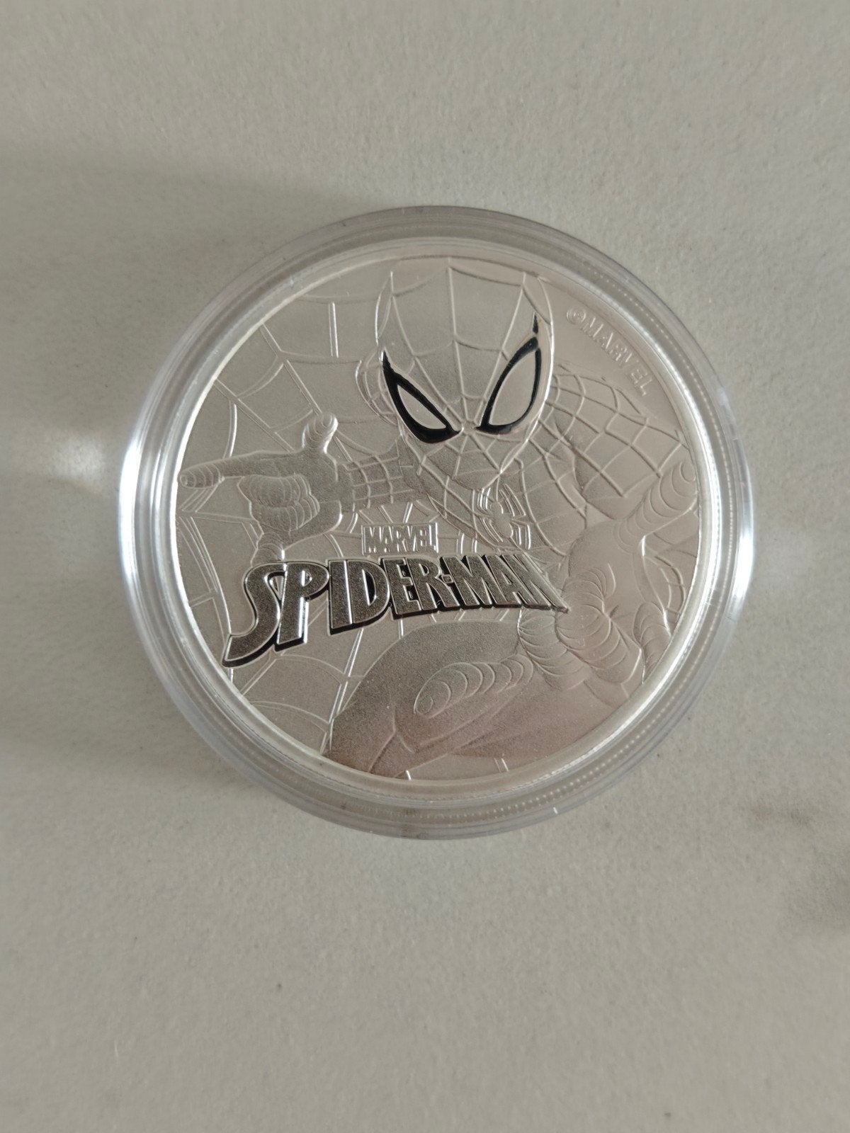 Marvel Spiderman munt 1 oz 2017 Tuvalu, Ophalen of Verzenden, Overige landen, Losse munt, Zilver