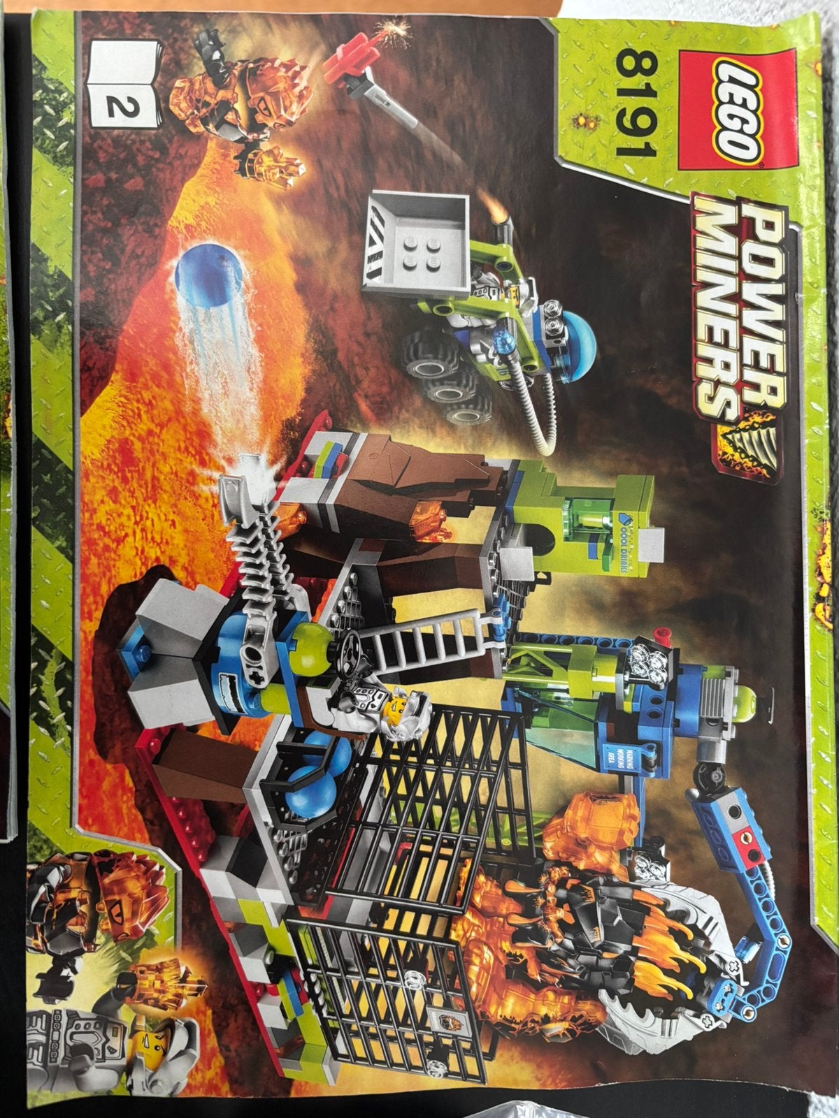 Lego 8191 Power Miners Lavatraz, Ophalen of Verzenden, Zo goed als nieuw