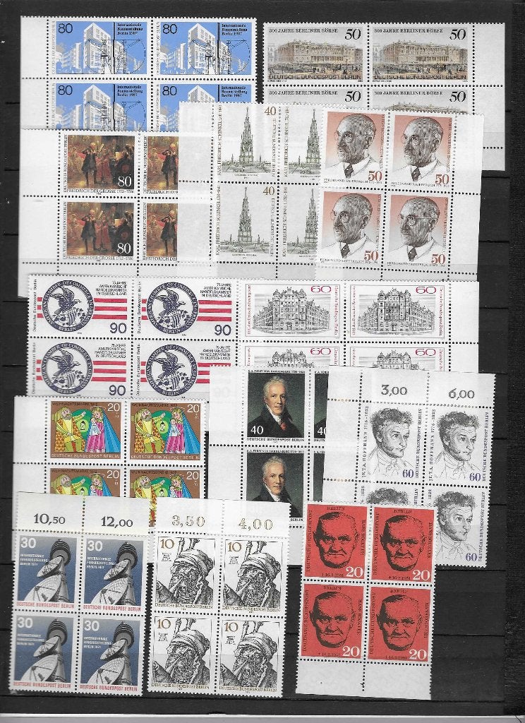 Berlin blok van 4 postfris-10, Ophalen of Verzenden, Buitenland
