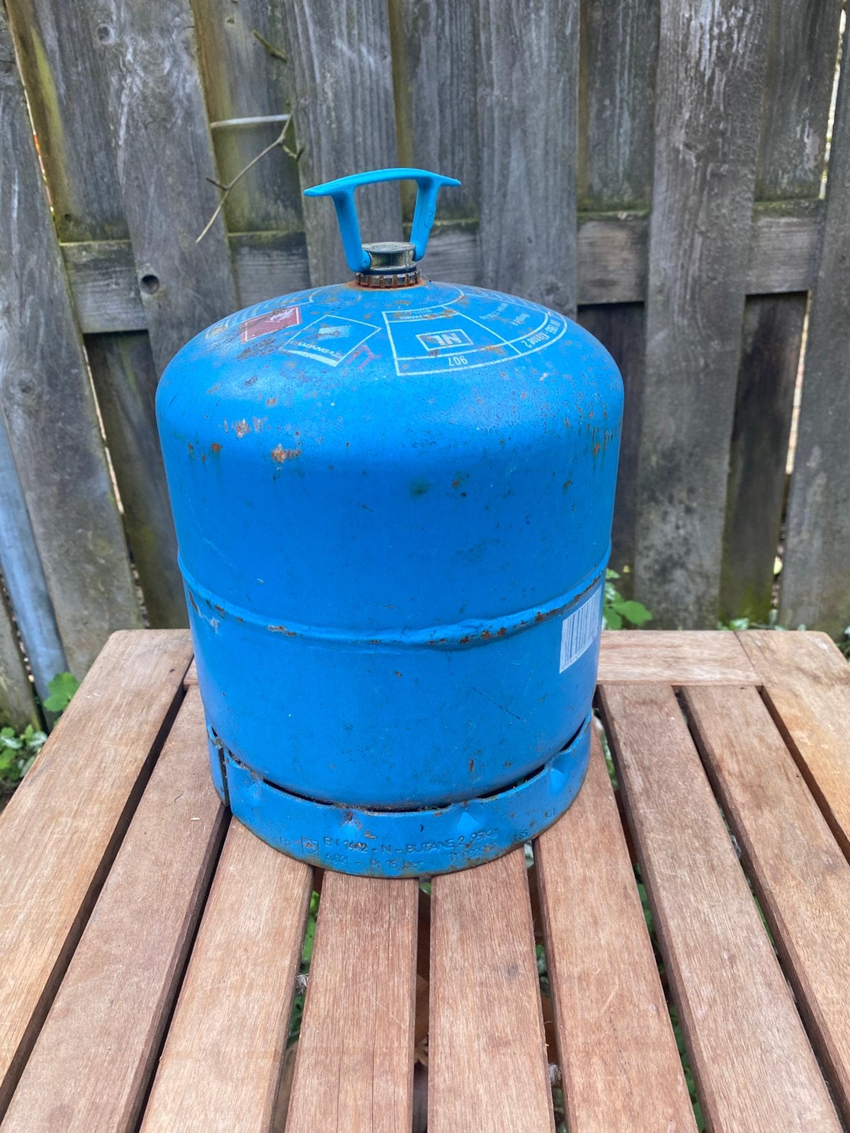 gasfles campinggaz 904 en 907, Ophalen