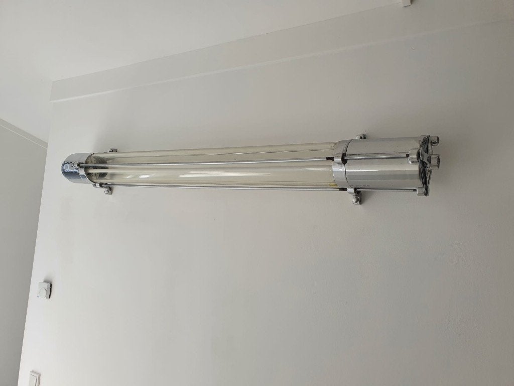 Vintage laboratorium/gaslamp, Ophalen, Gebruikt, Minder dan 50 cm