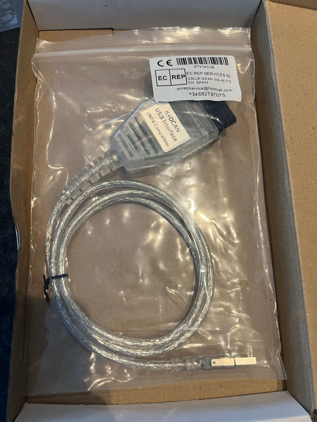 K+DCAN USB OBD2 Interface voor BMW - INPA Compatibel, Auto-onderdelen, Ophalen of Verzenden, Nieuw, BMW
