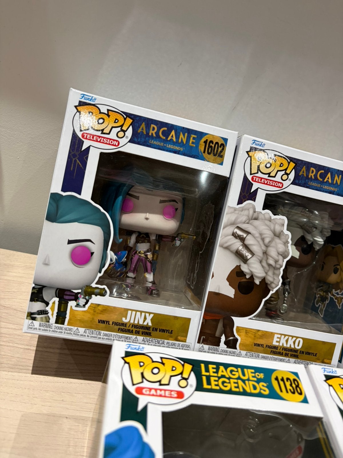 Funko Pop! League of Legends Jinx, Ekko, Lux, Gwen & Teemo, Funko Europe, Ophalen of Verzenden, Zo goed als nieuw, 4th floor, 1 Queen Caroline St, London W6 9YN, Verenigd Koninkrijk