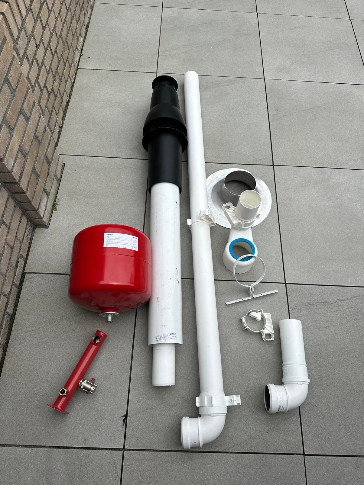 CV Ketel Zo goed als nieuwe complete pvc set, Ophalen of Verzenden, Zo goed als nieuw