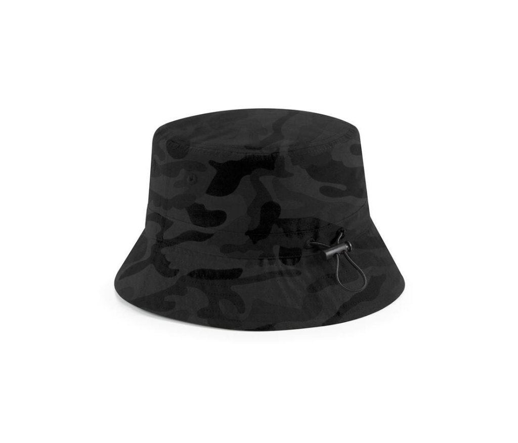 vissershoedje/ buckethat zwart camo, Beechfield, Hoed, Nieuw, Ophalen of Verzenden