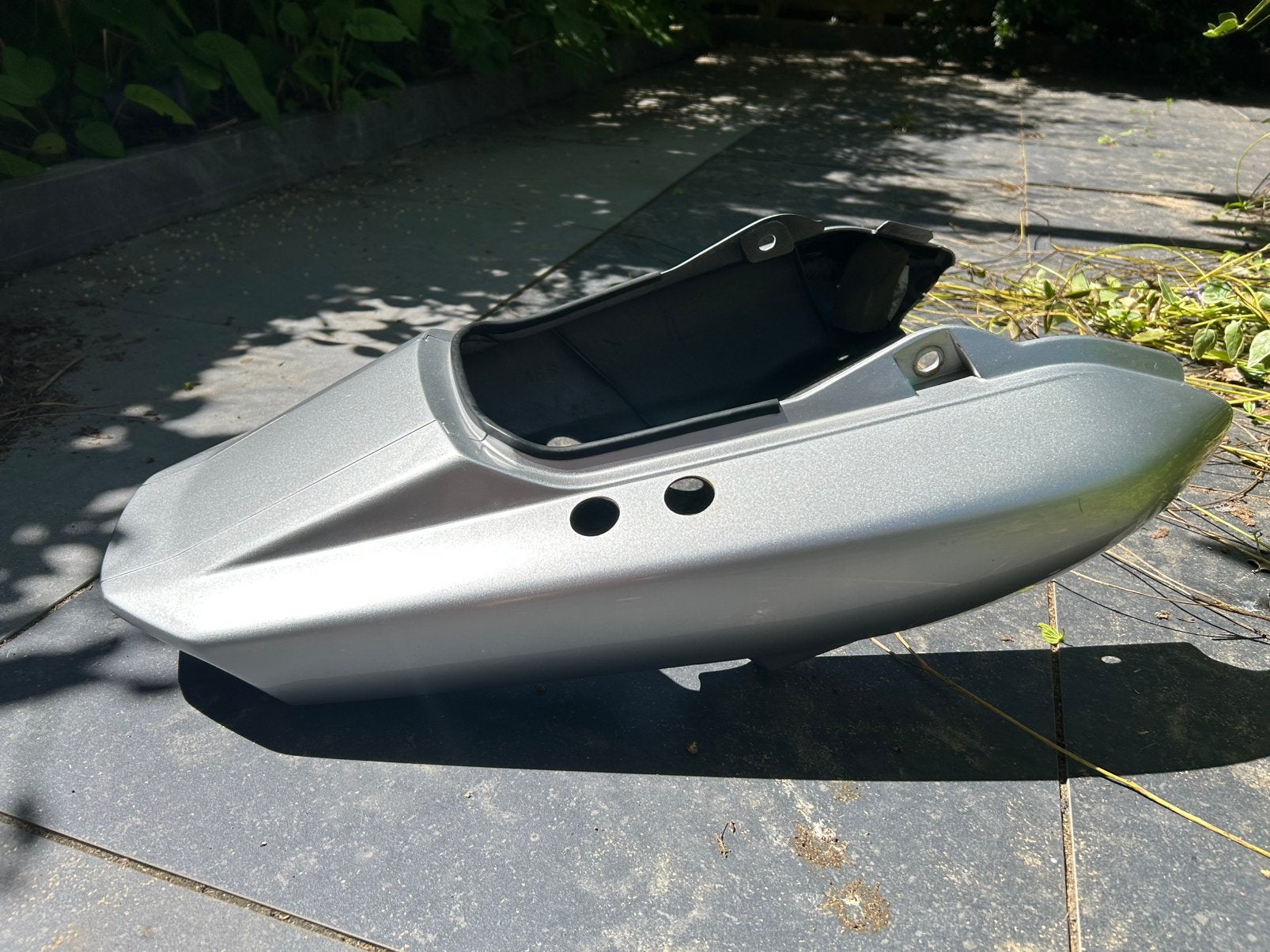 Achterkuip zilvergrijs Yamaha FZS600 (2001), Ophalen, Gebruikt