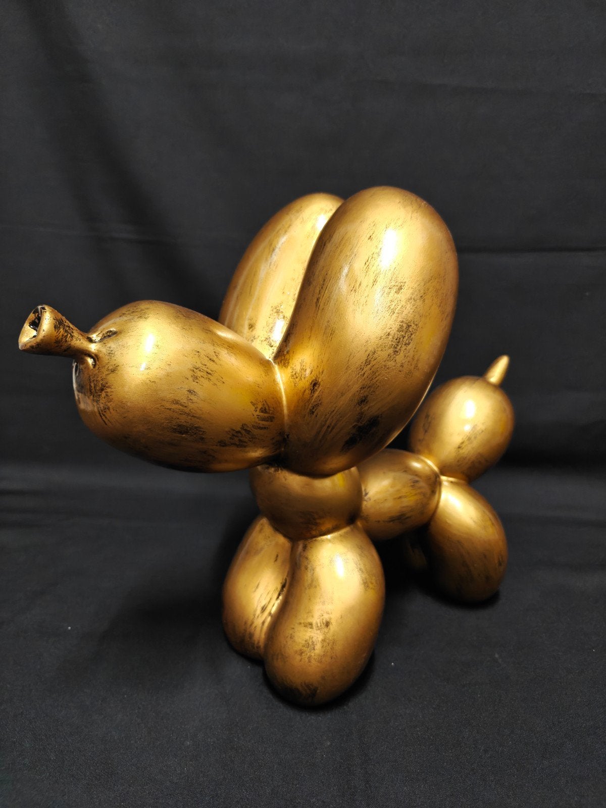 Ballon Hond, Jeff Koons Replica, goud brons gekleurd., Ophalen of Verzenden, Nieuw, Dier