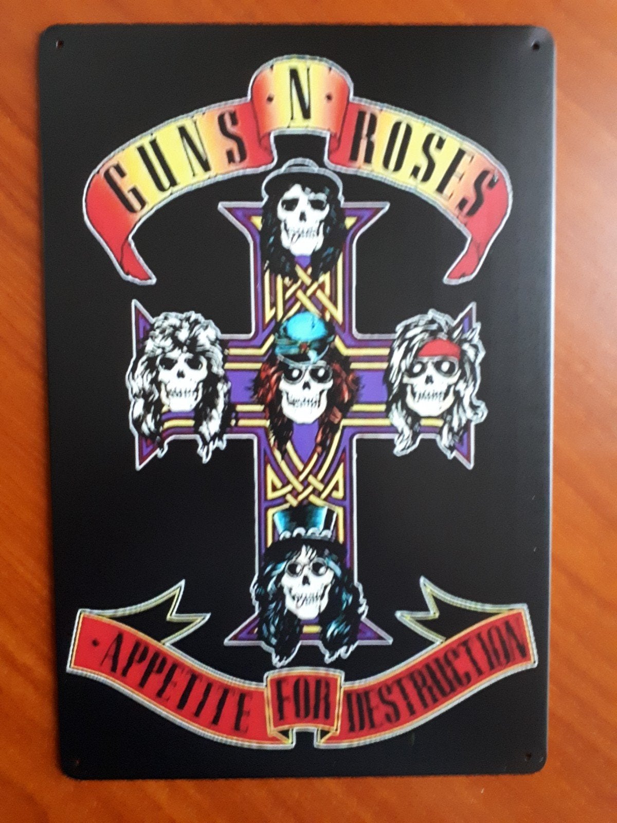 Guns N Roses 20x30 cm Metalen Reclamebord, Verzenden, Nieuw, Poster, Artwork of Schilderij