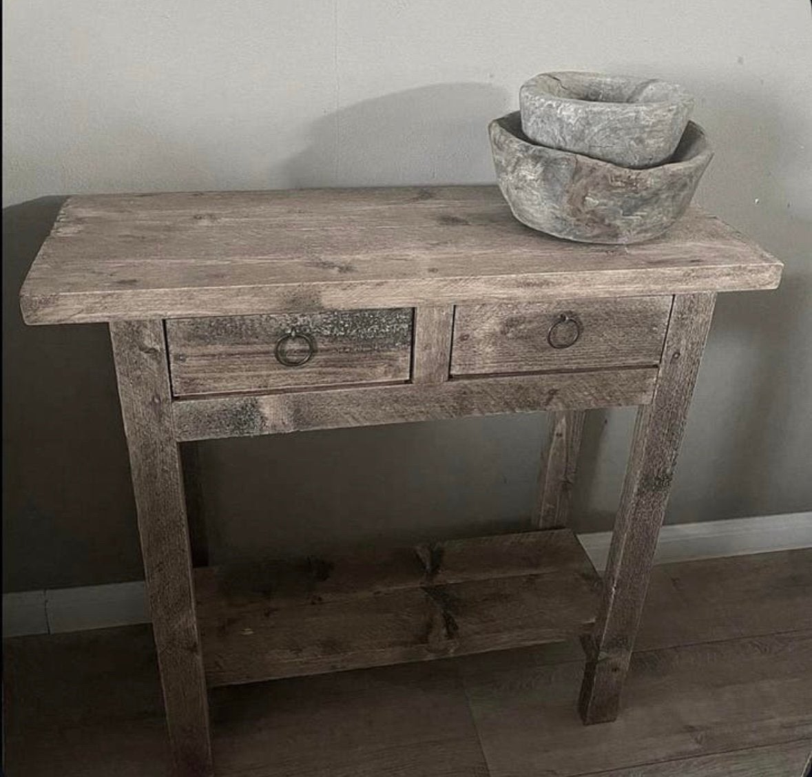 ~Stoer Sober Landelijk Houten Sidetable/Wandtafel~, Ophalen of Verzenden, Nieuw
