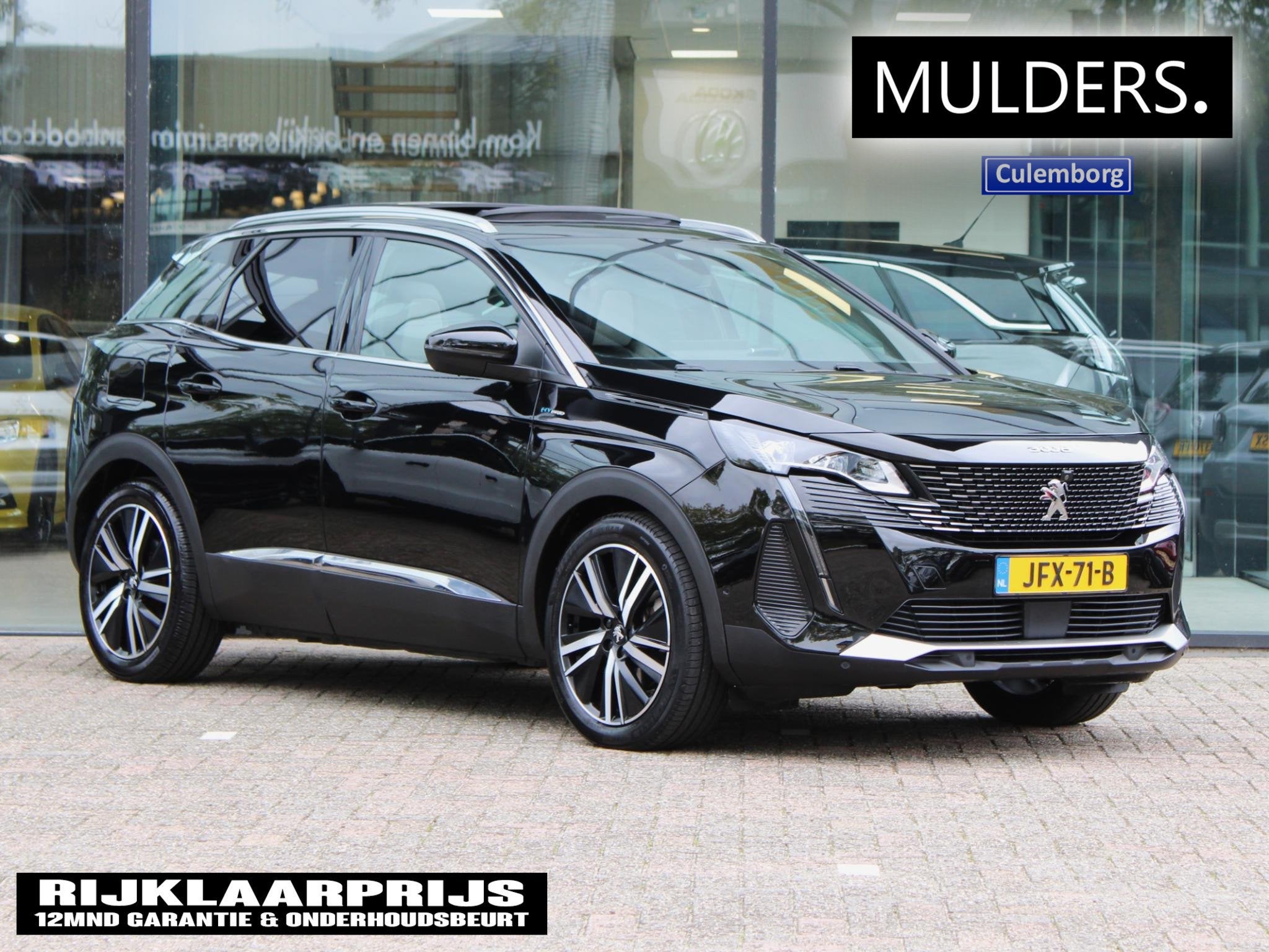 Peugeot 3008 1.6 HYbrid 225 GT | Navi / Panoramadak / Focal, Auto's, 12 maanden, Euro 6, 4 cilinders, Zwart