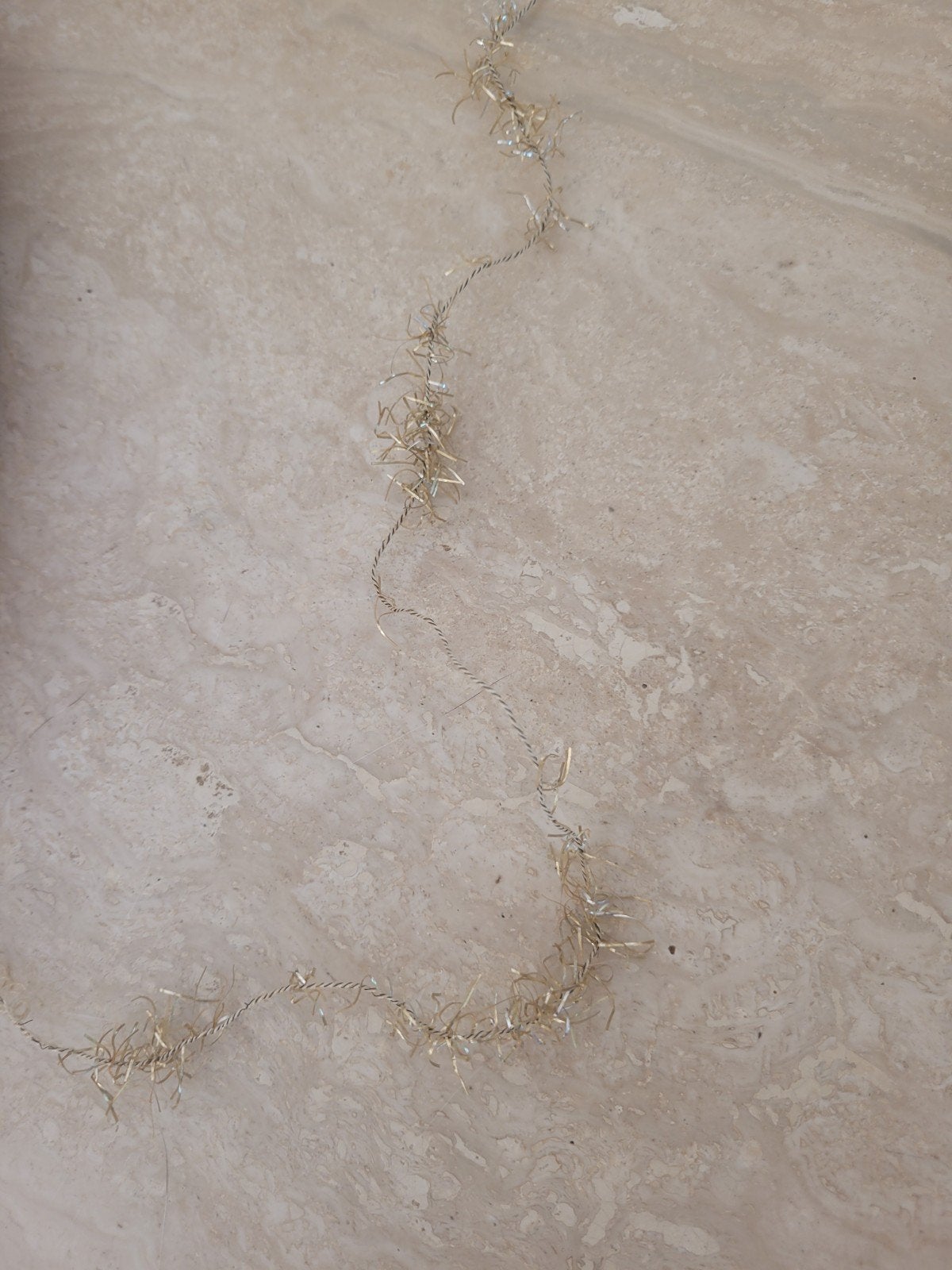 antieke kleine tinsel kerstslinger feathertree licht goud, Ophalen of Verzenden, Goud, Goud