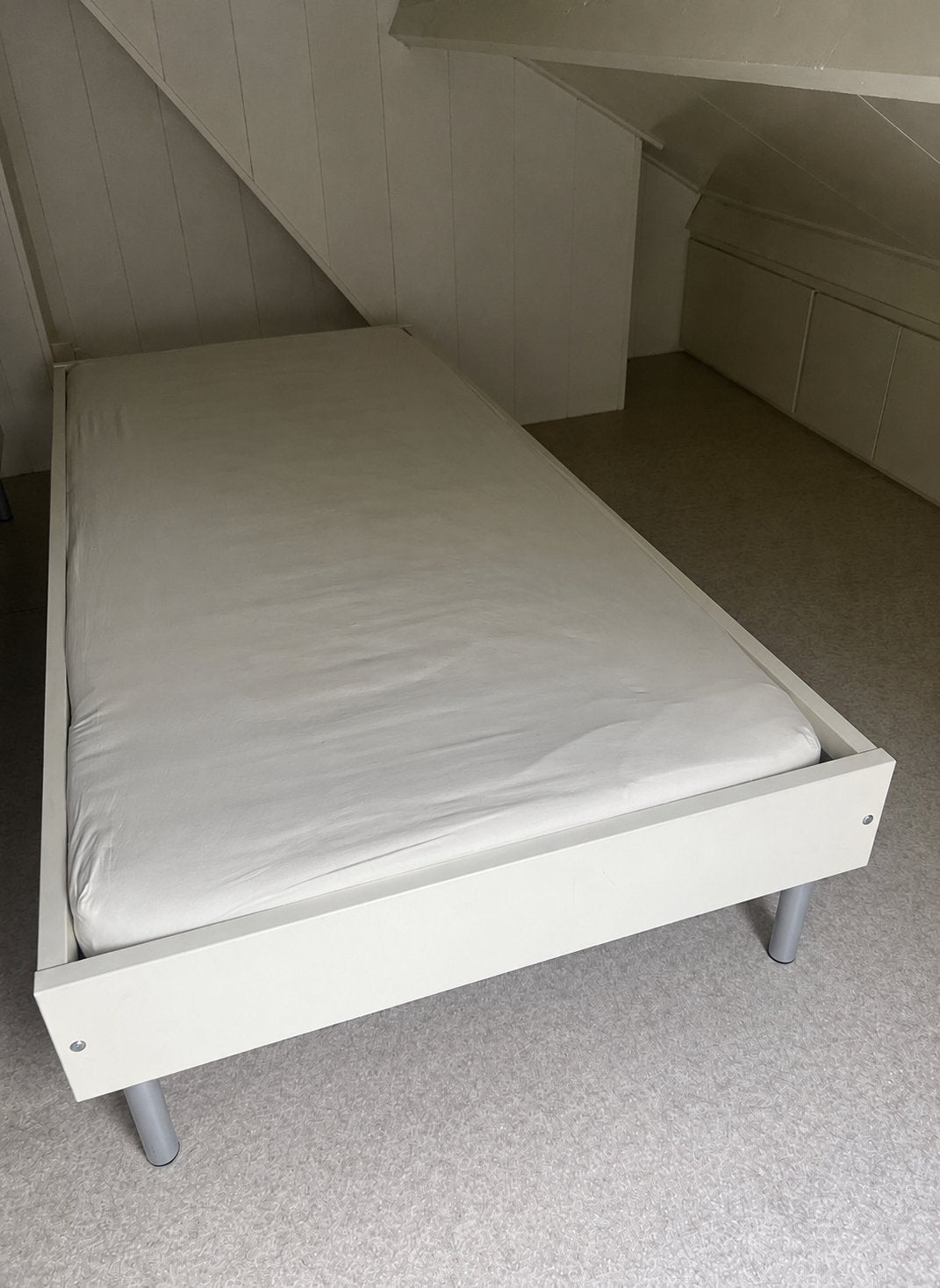 1 persoon bed, Ophalen, Overige materialen, Gebruikt, 90 cm