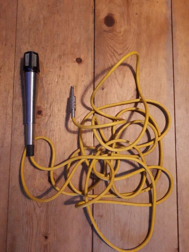 vintage microfoon, Ophalen of Verzenden, Gebruikt, Zangmicrofoon