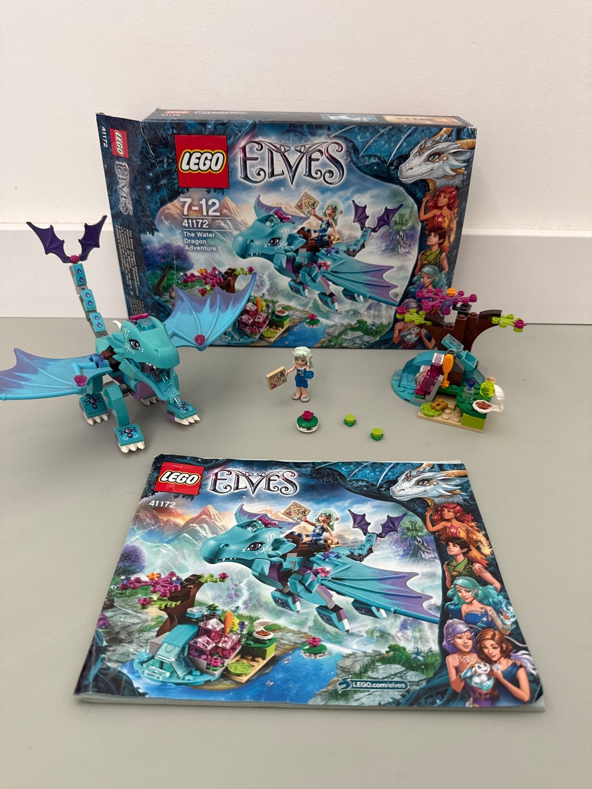 LEGO Elves 41172: Het Waterdraken Avontuur, Compleet, Gebruikt, Overige thema's, Lego
