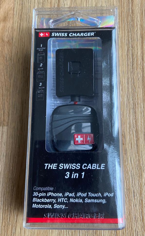 Swiss charger the swiss cable 3 in1, Ophalen of Verzenden, Nieuw, Apple iPhone