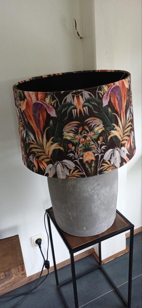 Sfeervolle vloerlamp met botanische kap, Ophalen, Gebruikt, 100 tot 150 cm, Overige materialen