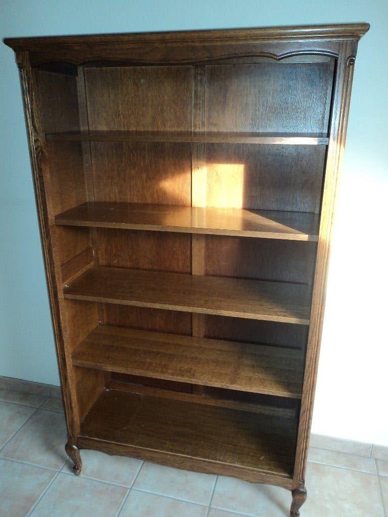 Boekenrek - Eik Materiaal Louis XV, Ophalen, Met plank(en), Gebruikt, Eikenhout