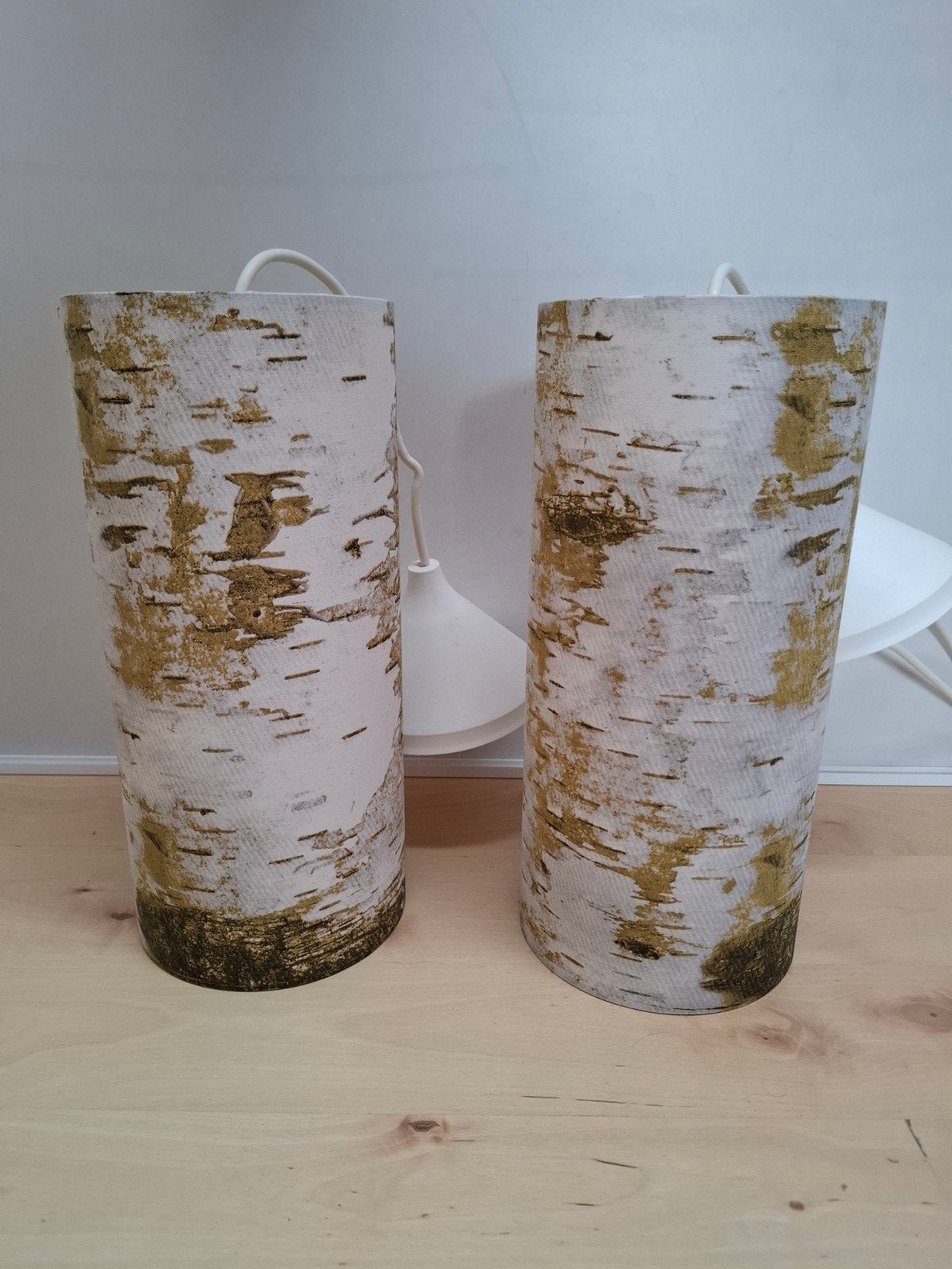Nicolette Brunklaus lampen met berkenhout motief, Huis en Inrichting, Ophalen, 25 tot 50 cm, 50 tot 100 cm, Minder dan 100 cm