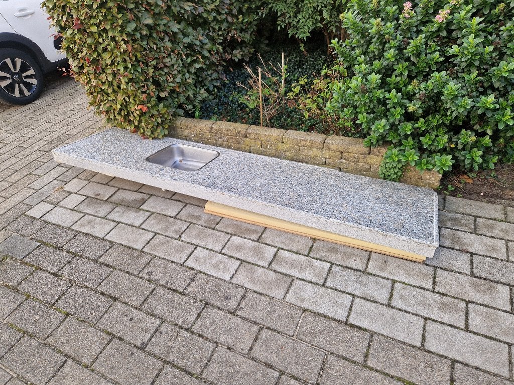 Granieten aanrecht gratis op te halen, Ophalen, Gebruikt, Meerkleurig, 200 cm of meer