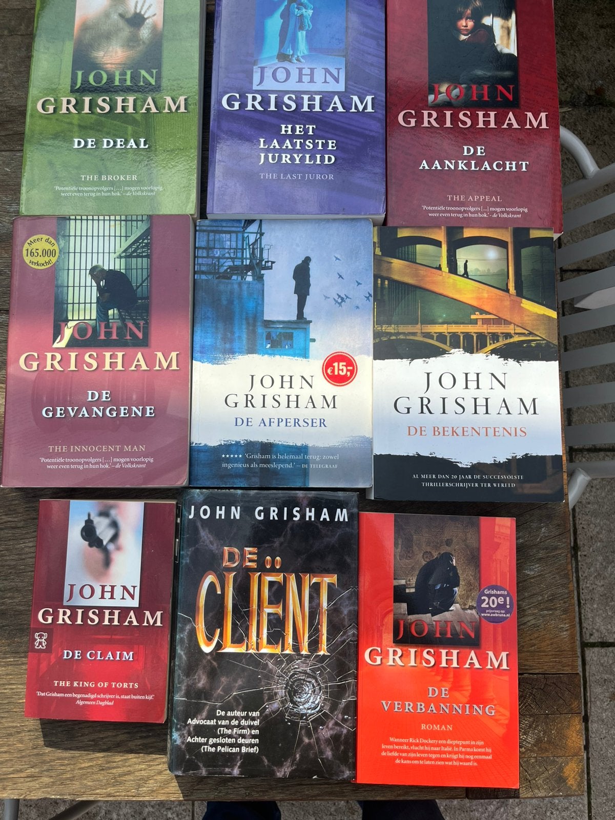 9x John Grisham, Ophalen, Gelezen, Nederland