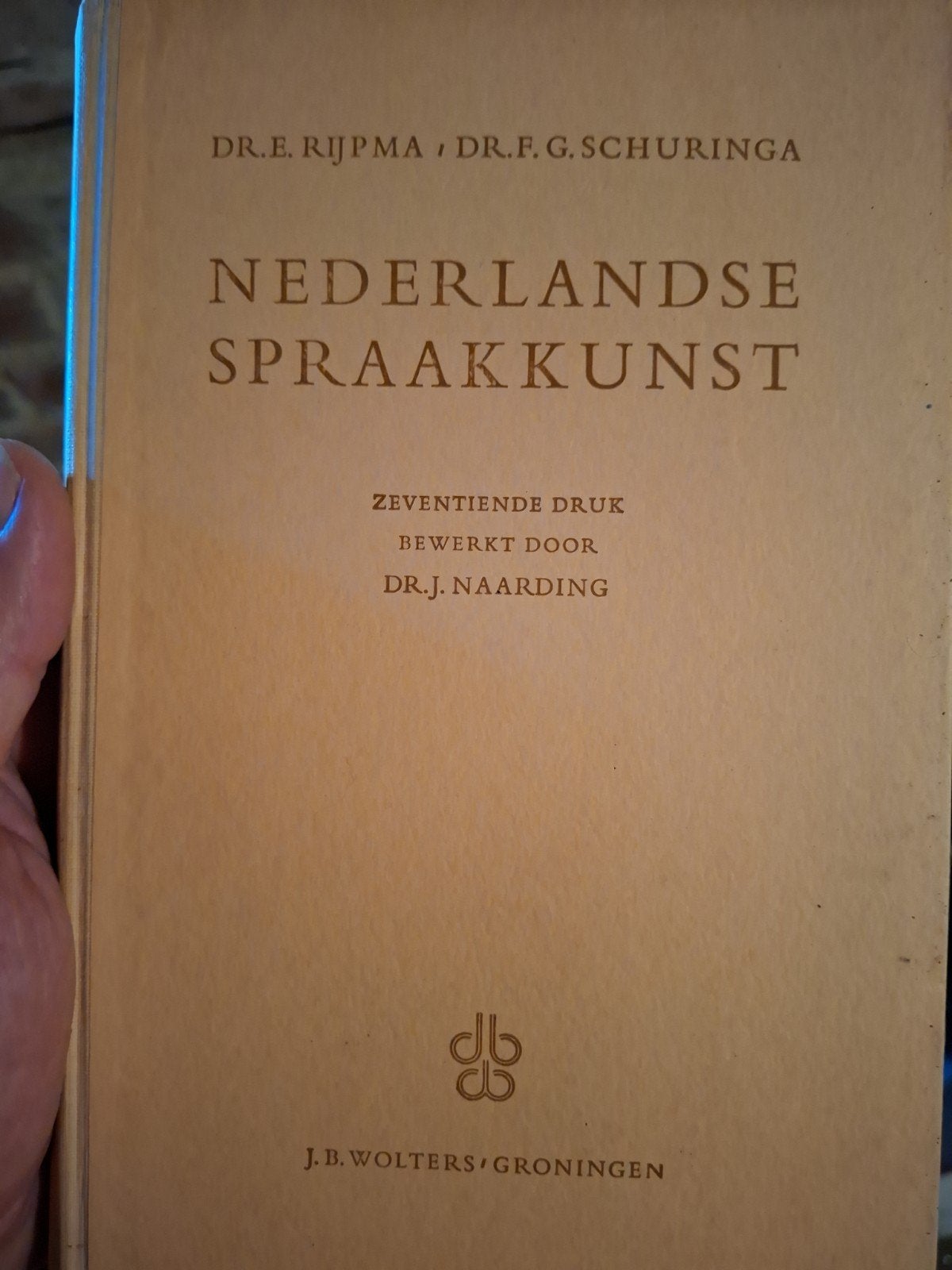 Nederlandse spraakkunst, Boeken, Dr. E.Rijpma, Niet van toepassing, Gamma, Ophalen