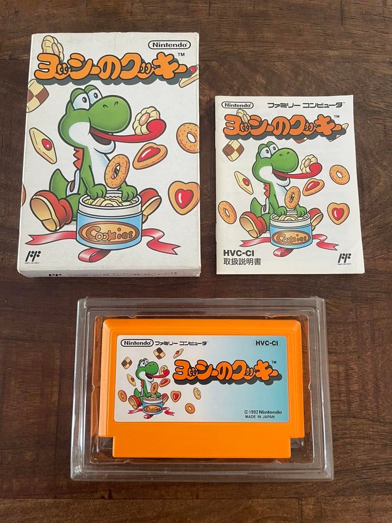 Yoshi’s Cookie Nintendo NES / Famicom CIB compleet NTSC, Spelcomputers en Games, Ophalen of Verzenden, Zo goed als nieuw