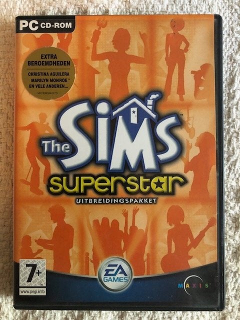 The Sims Superstar voor PC CD-Rom, Ophalen, Gebruikt, 1 speler, Eén computer