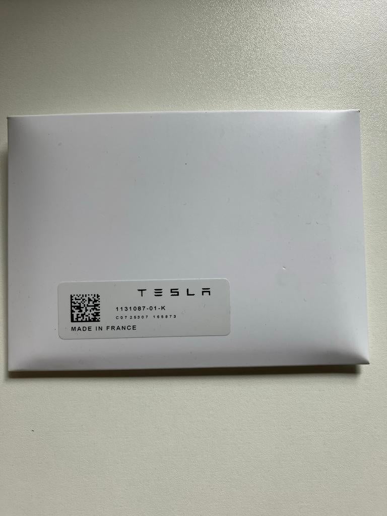 Tesla sleutelkaart - Nieuw en ongebruikt, Ophalen of Verzenden