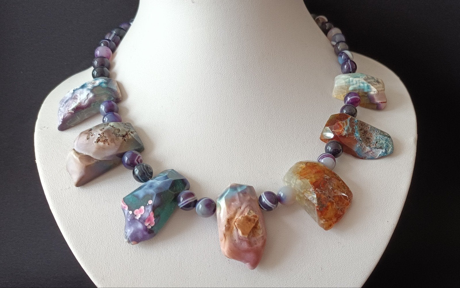 ketting met amethist, Ophalen of Verzenden, Nieuw