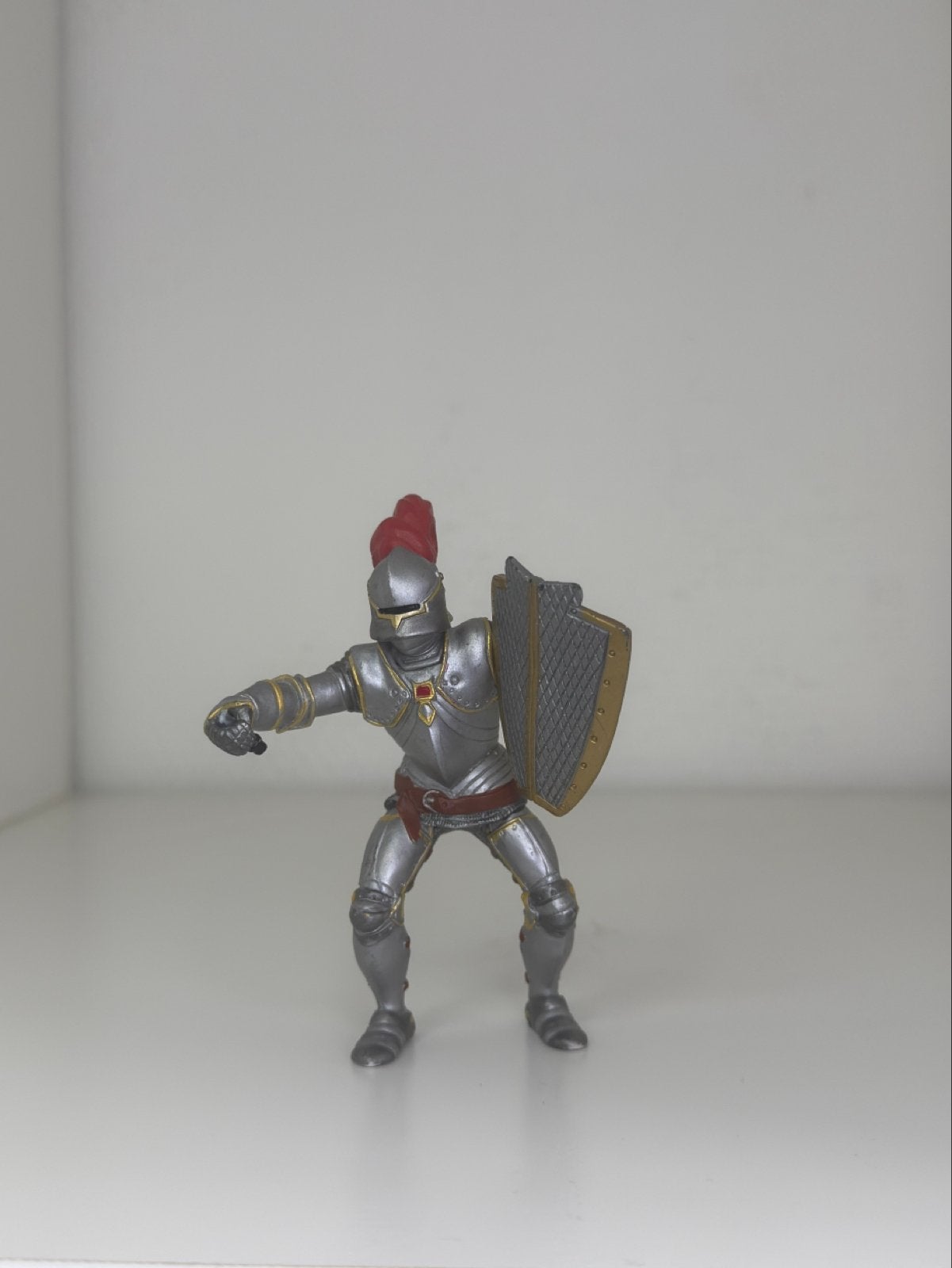 Papo 39244 Ridder in Harnas met Rode Veer - Speelfiguur, Ophalen of Verzenden, Gebruikt