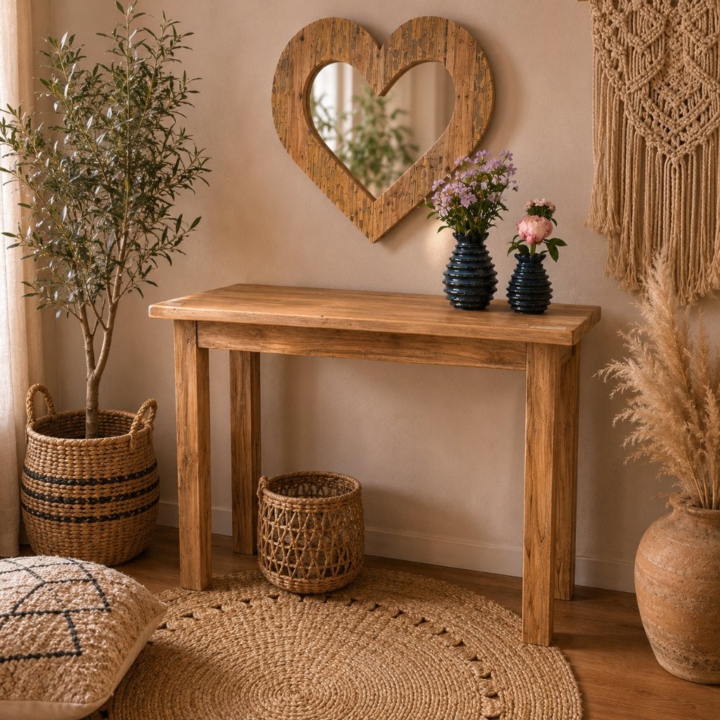 houten sidetable teak - 110 x 48 cm - Gratis bezorgd