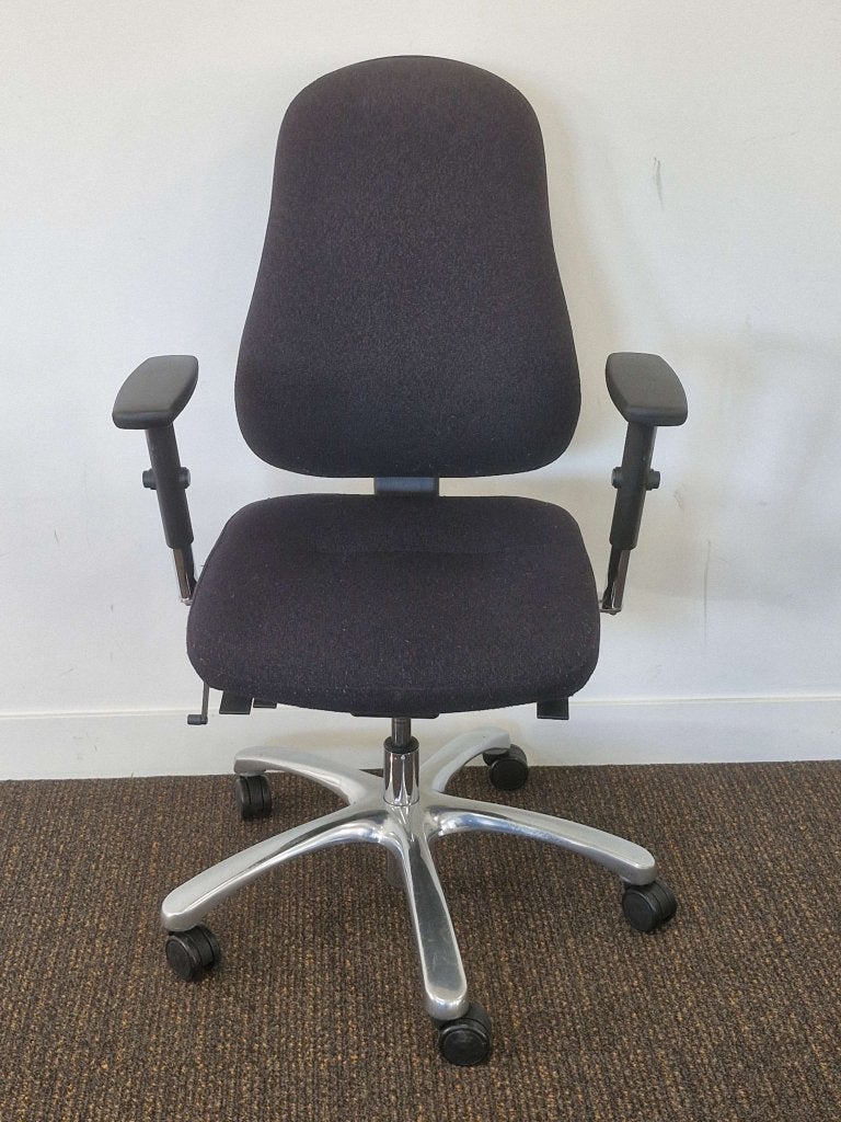 Ergonomische bureaustoelen met oa 3D armleggers (20 beschik), VST, Zwart, Ophalen of Verzenden, Zo goed als nieuw