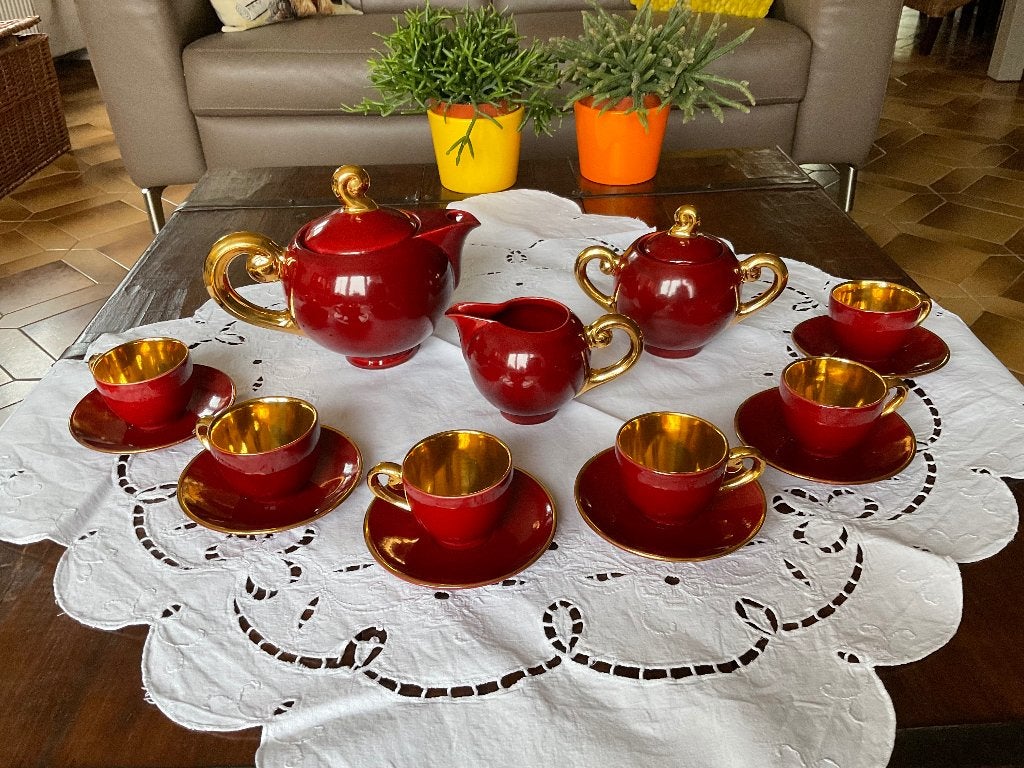 Guerin art deco mokka koffie servies, Ophalen of Verzenden