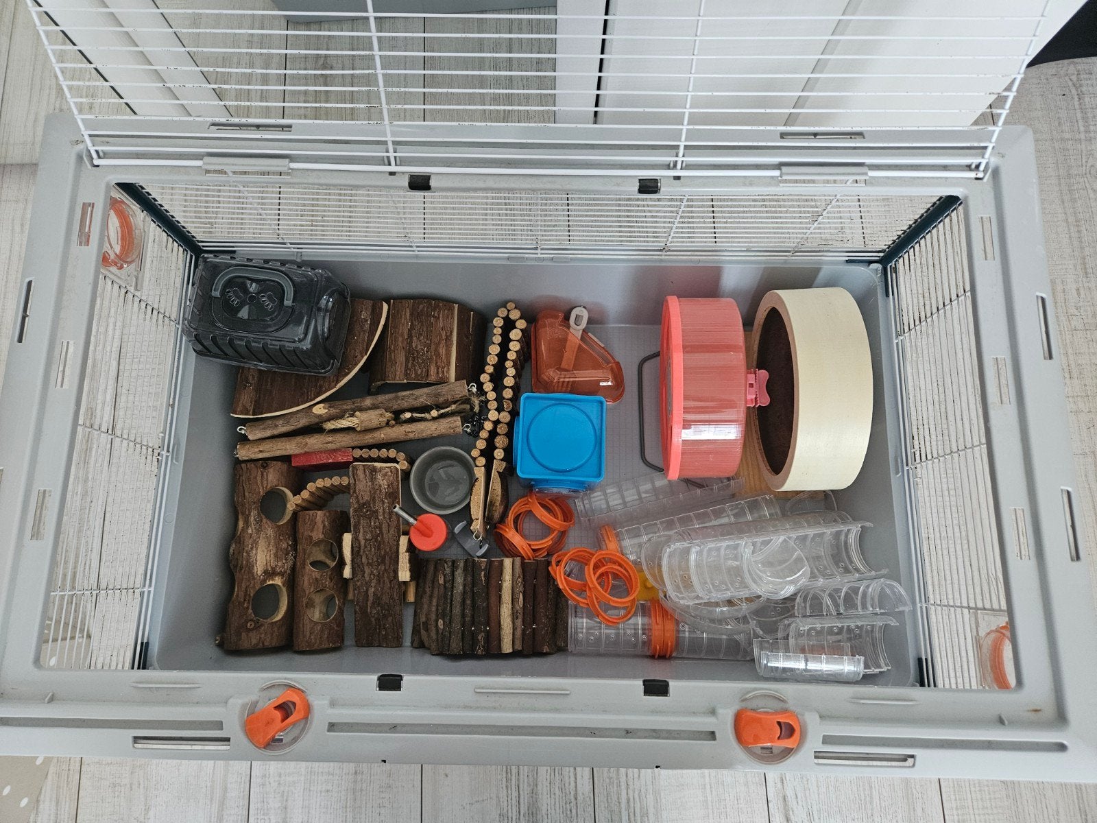 Hamster kooi + bijhorende spullen, Kooi, Gebruikt, Minder dan 75 cm, Hamster