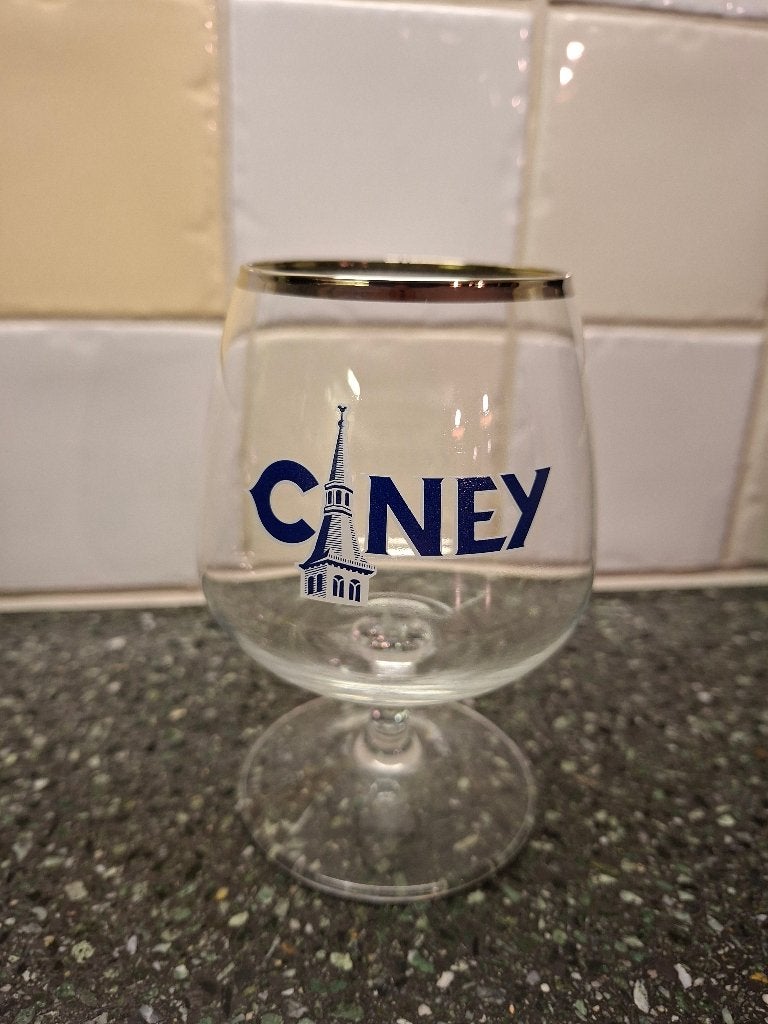 Bierglas Ciney, Ophalen of Verzenden, Zo goed als nieuw, Bierglas