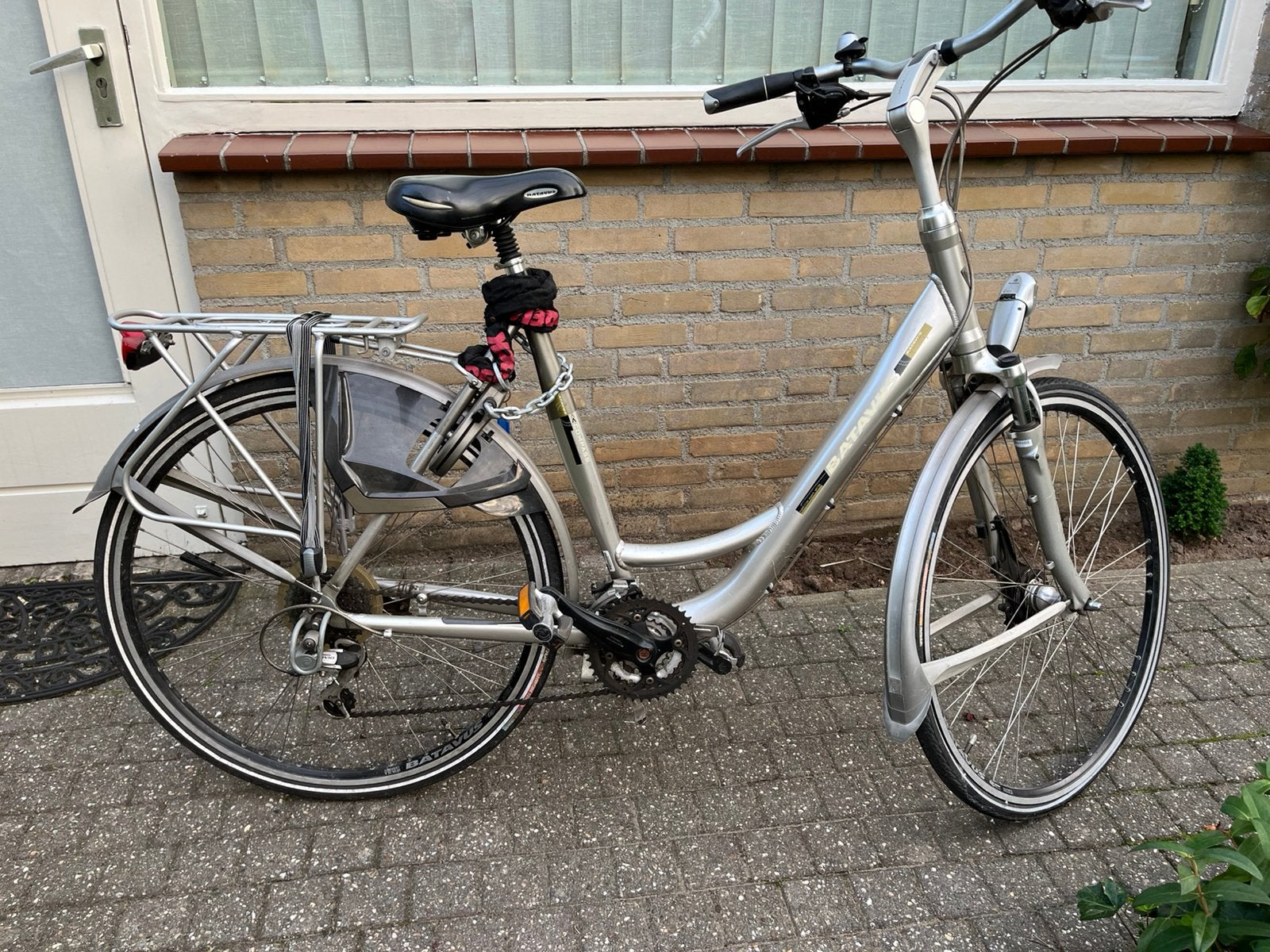 Damesfiets Batavus compas comfort maat 54, Ophalen, Versnellingen, Batavus, Trommelrem