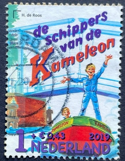 2019 Kinderpostzegels nvph 3970 De Kameleon, Ophalen of Verzenden, Na 1940, Gestempeld