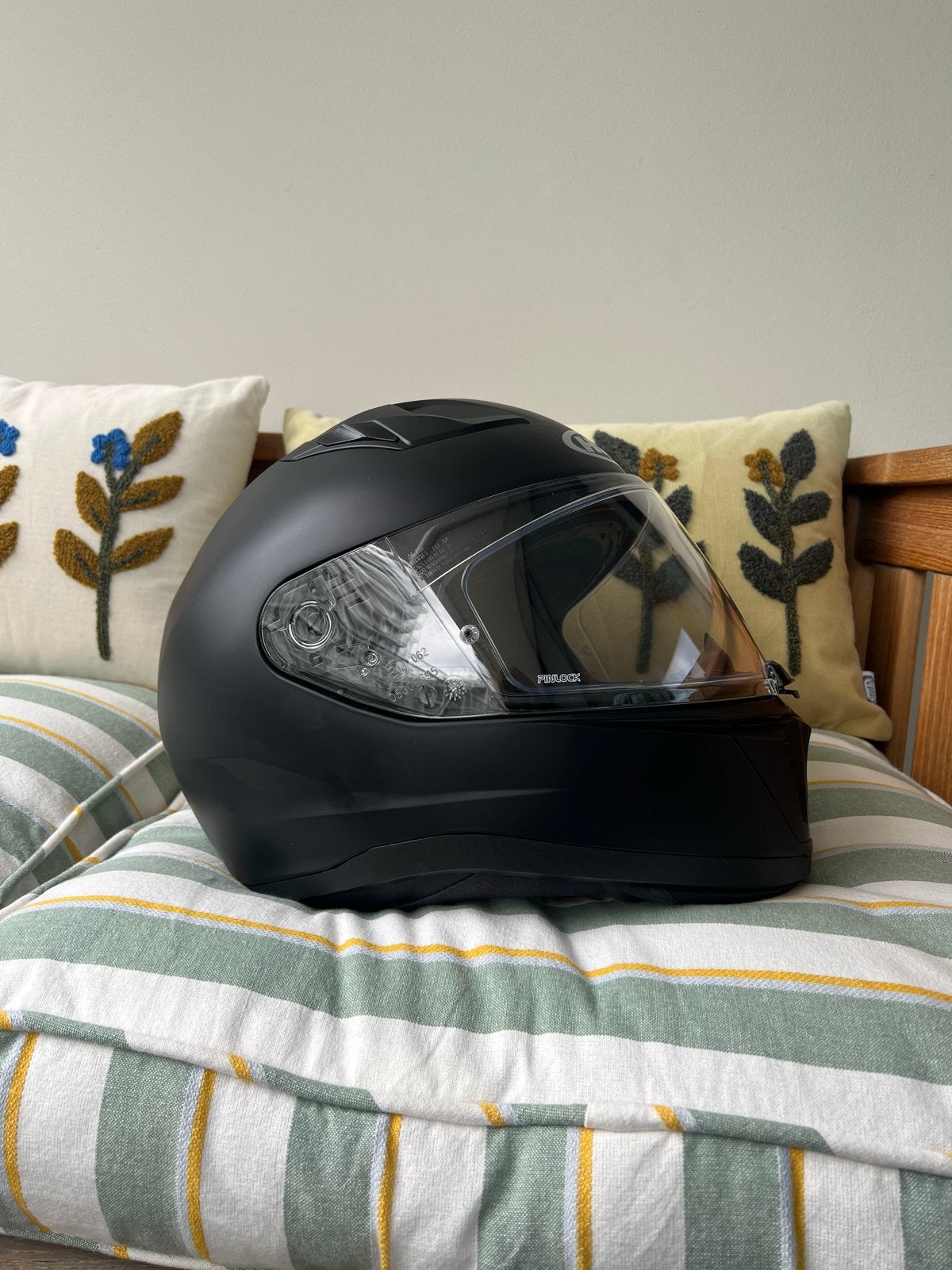 HJC Integraalhelm - Mat Zwart - Maat XS, Motoren, Kleding | Motorhelmen, Dames, Heren, Integraalhelm, XS, HJC, Tweedehands, Ophalen