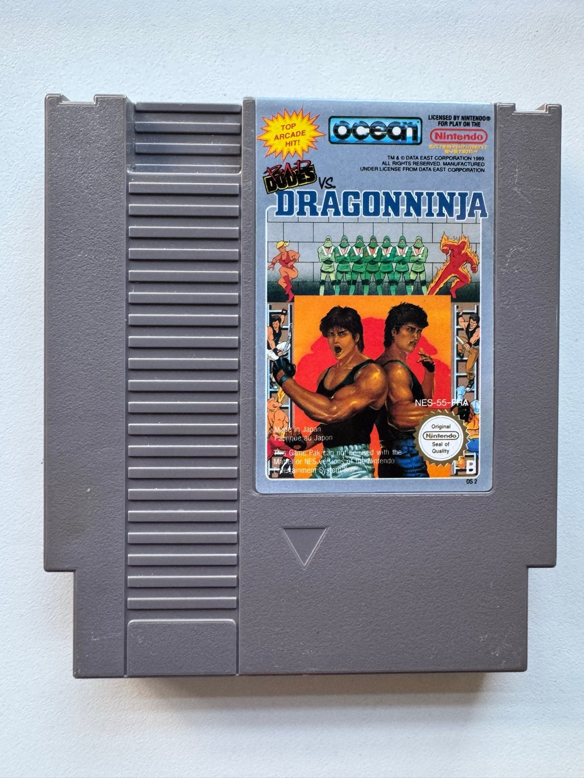 Bad Dudes vs. DragonNinja NES - Klassieke Actiegame, Avontuur en Actie, Gebruikt, 2 spelers, Eén computer