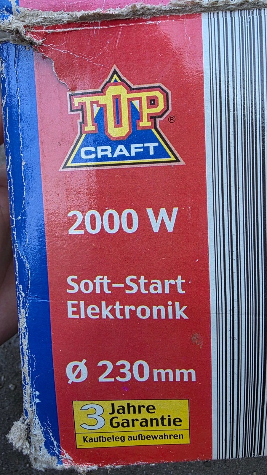 Top Craft Haakse Slijper 2000W - 230mm met Soft-Start, Ophalen of Verzenden