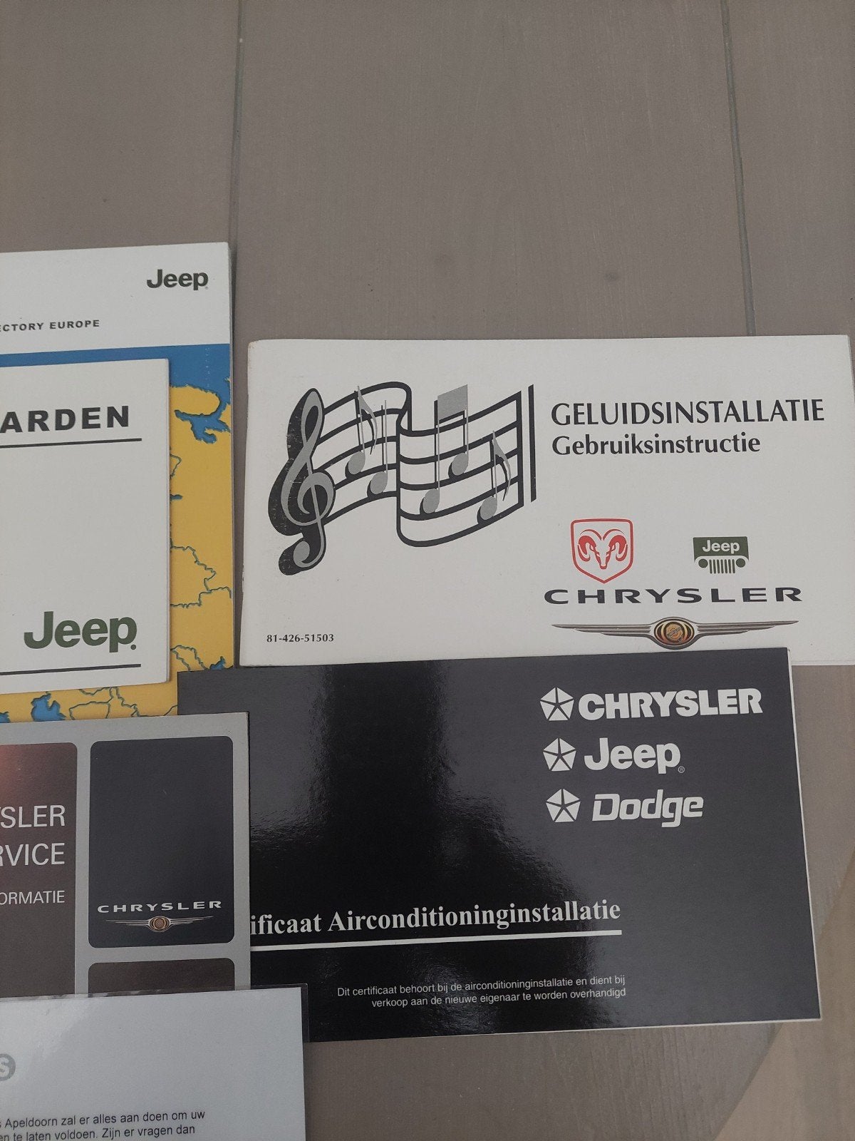 PT Cruiser map met info bladen., Auto diversen, Ophalen of Verzenden