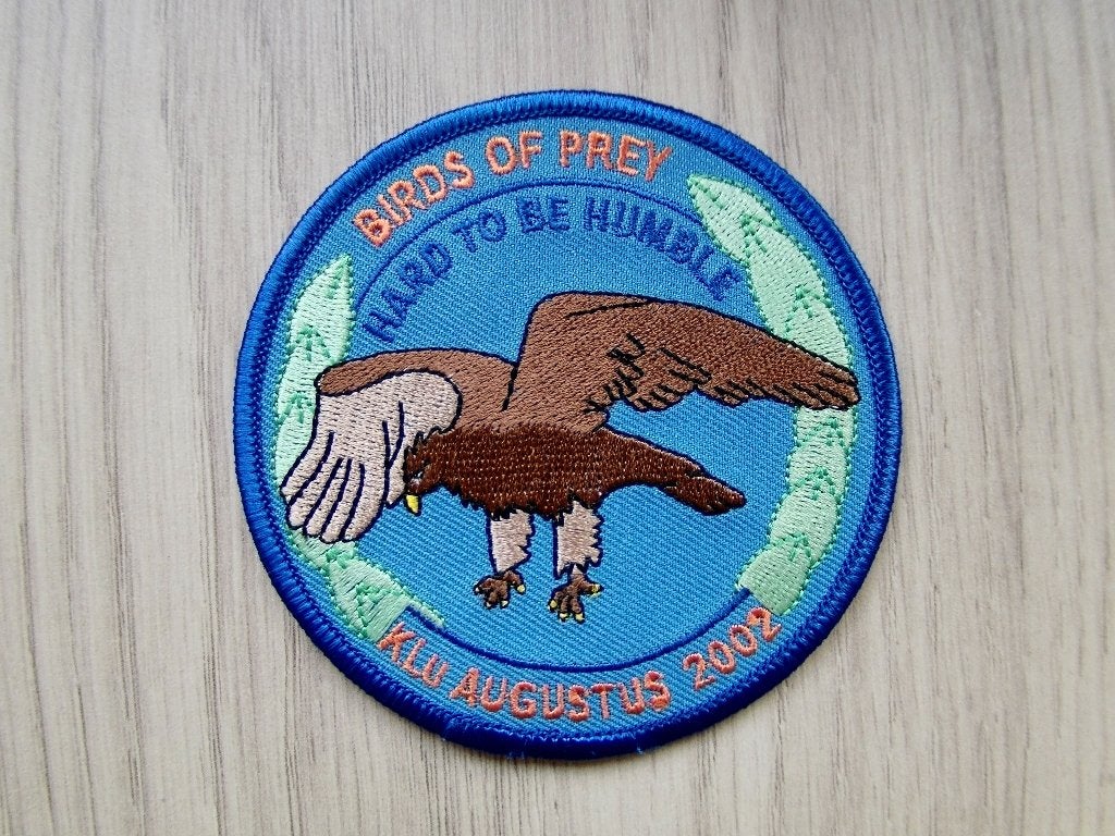Patch KLu KMA Augustus 2002 'Birds of Prey', Verzenden, Luchtmacht, Nederland, Embleem of Badge