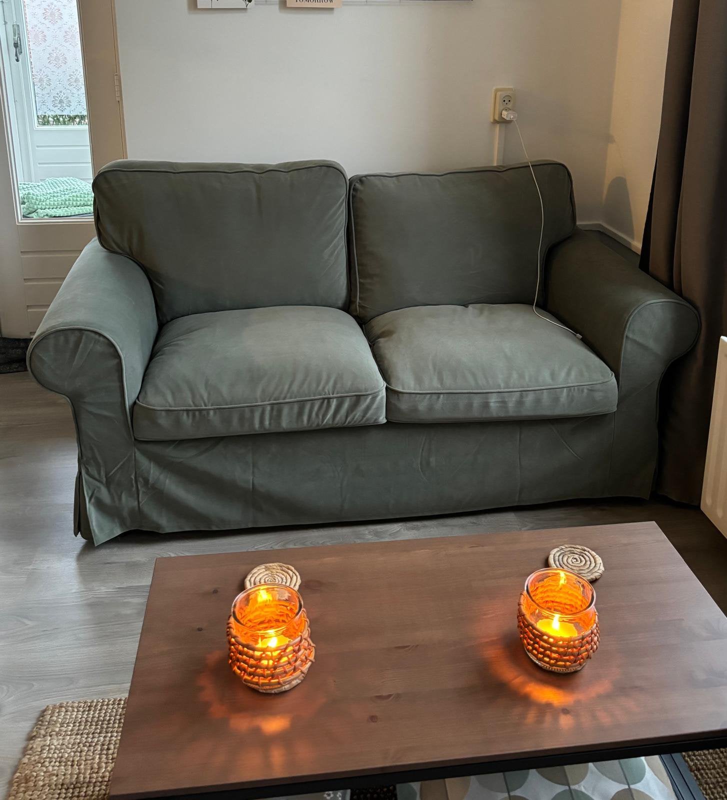 Weinig gebruikte ikea Ektorp 2-site bank, Huis en Inrichting, Ophalen, Zo goed als nieuw, 75 tot 100 cm, Tweepersoons
