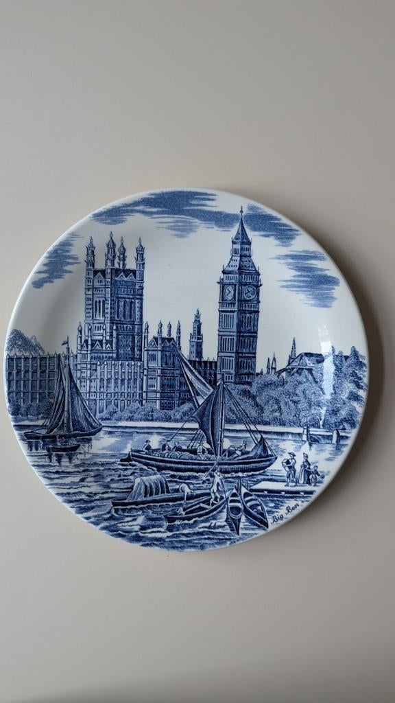 Decoratief bord Big Ben Johnson Bros England 25 cm, Ophalen