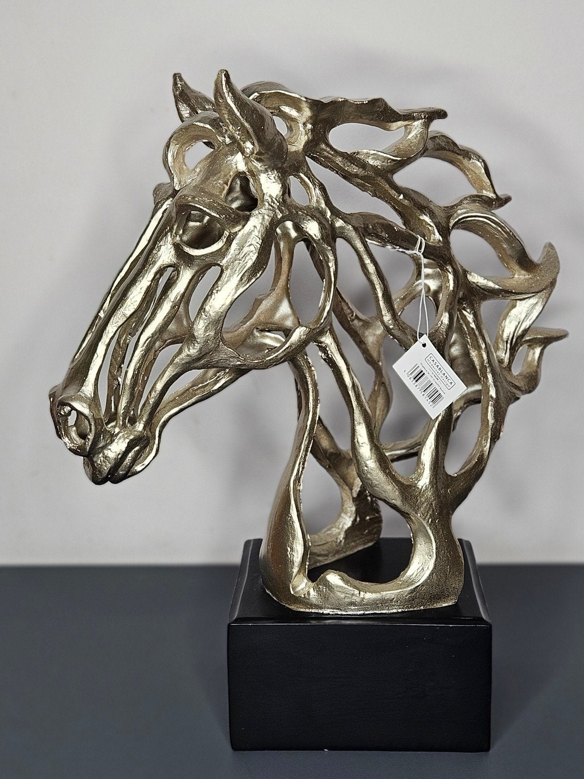 Beeldje Paard "cheval" Zilver H.40cm, Ophalen, Nieuw, Dier