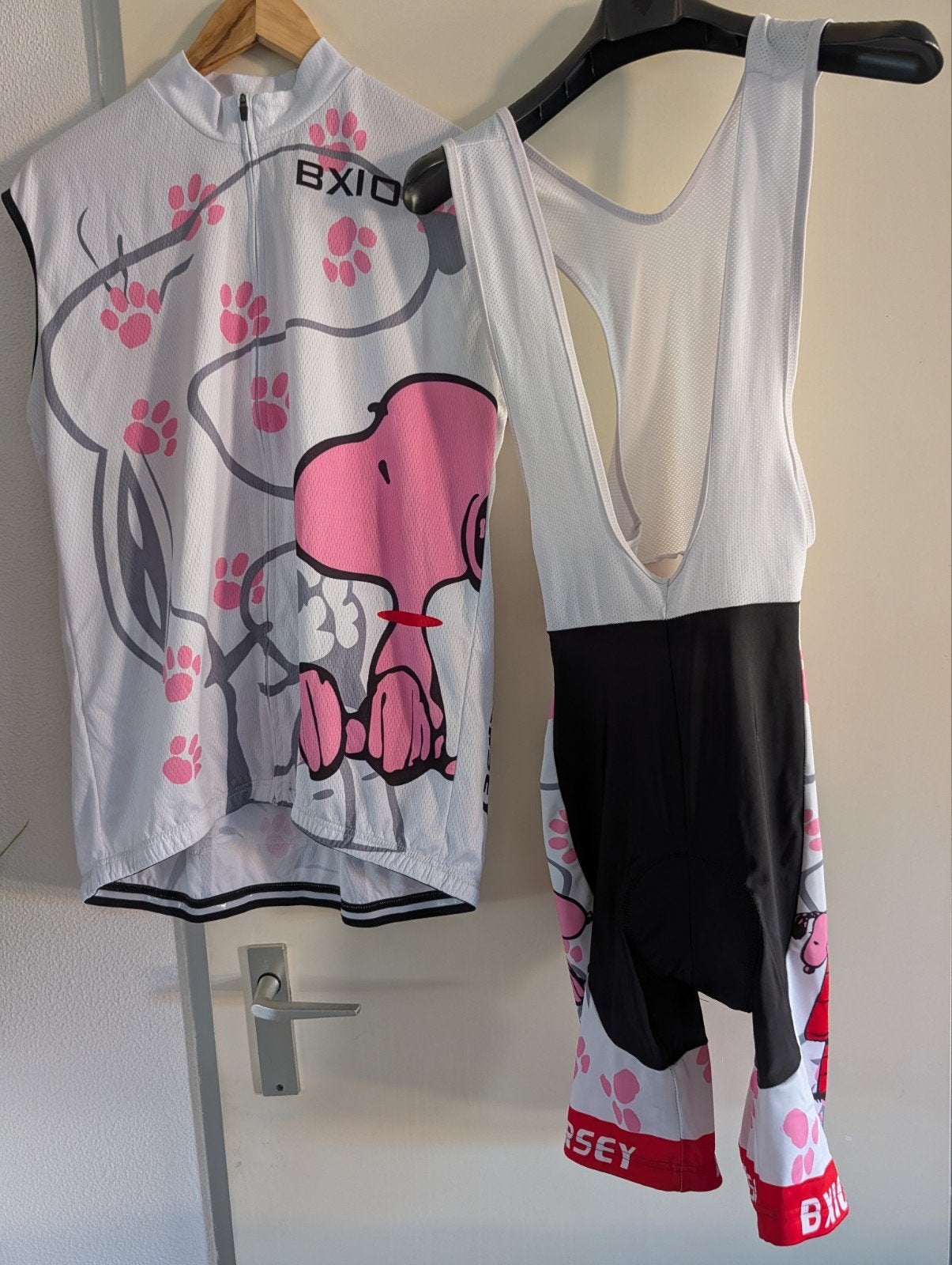 BXIO Fietsoutfit Snoopy (Maat XXXL), Ophalen of Verzenden, Gebruikt